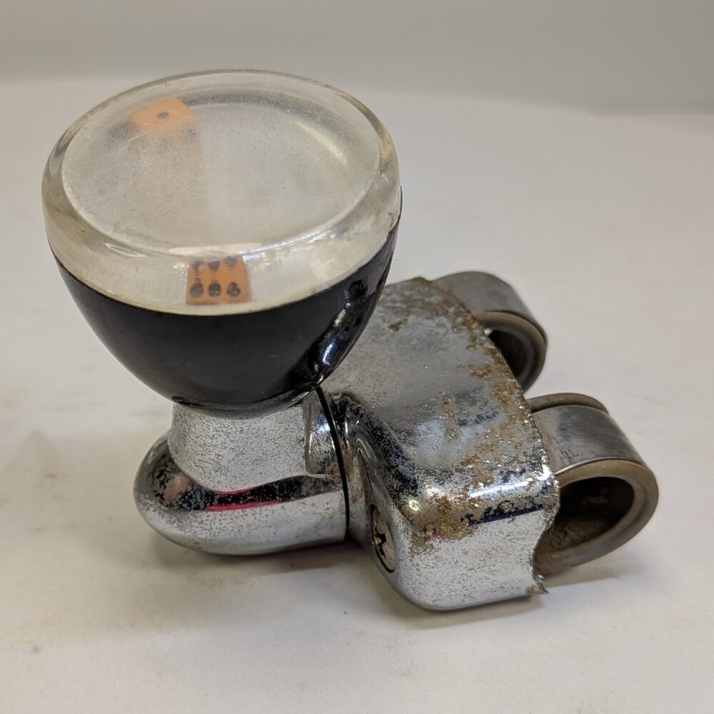 Vintage 50's Hollywood Car Steering Wheel Brodie Knob Dice Spins Smoothly